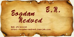 Bogdan Medved vizit kartica